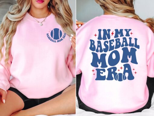 baseball mom sweatshirt in my baseball mom era game day shirt sports mom gift best mom ever baseball apparel wuoun