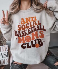 basketball mom club shirt anti social tee for game day sports moms unique gift for basketball and baseball season 8vsjw