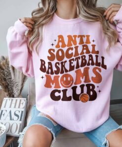 basketball mom club shirt anti social tee for game day sports moms unique gift for basketball and baseball season ljfns