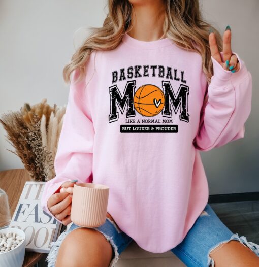 basketball mom shirt like a normal mom but louder prouder funny mom life t shirt for game day and mothers day wqfcf scaled