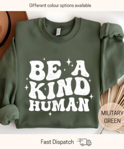 be kind sweatshirt for women and men inspirational kindness shirt unisex crewneck positive message apparel 0r1lm