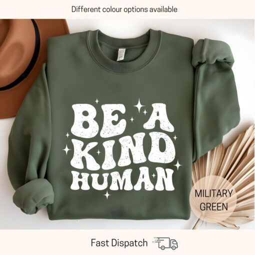 be kind sweatshirt for women and men inspirational kindness shirt unisex crewneck positive message apparel 0r1lm scaled