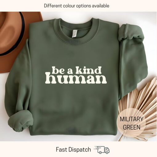 be kind sweatshirt for women and men inspirational kindness shirt unisex crewneck positive message apparel c08mu scaled
