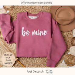 be mine valentines day sweatshirt for women cute love sweater xoxo gift for girlfriend romantic apparel 7mr83