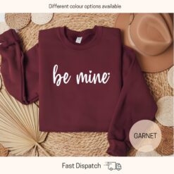 be mine valentines day sweatshirt for women cute love sweater xoxo gift for girlfriend romantic apparel nd9hg