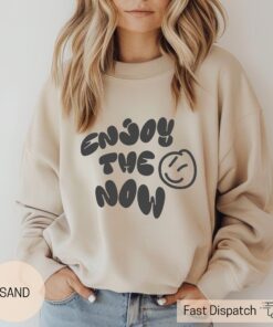 be present sweatshirt for women trendy boho positivity shirt mental health awareness apparel sassy graphic sweater uycqg