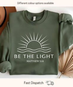 be the light christian hoodie with matthew 514 bible verse cute christian shirt for church friends and gifts vp4x6