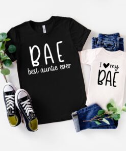 best aunt ever shirt funny auntie t shirt i love my bae matching family shirts unique gift for aunts akxyr