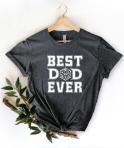 best dad ever d20 t shirt for fathers day gifts from daughter funny dnd shirt for dungeon master dad life tee uc8kx