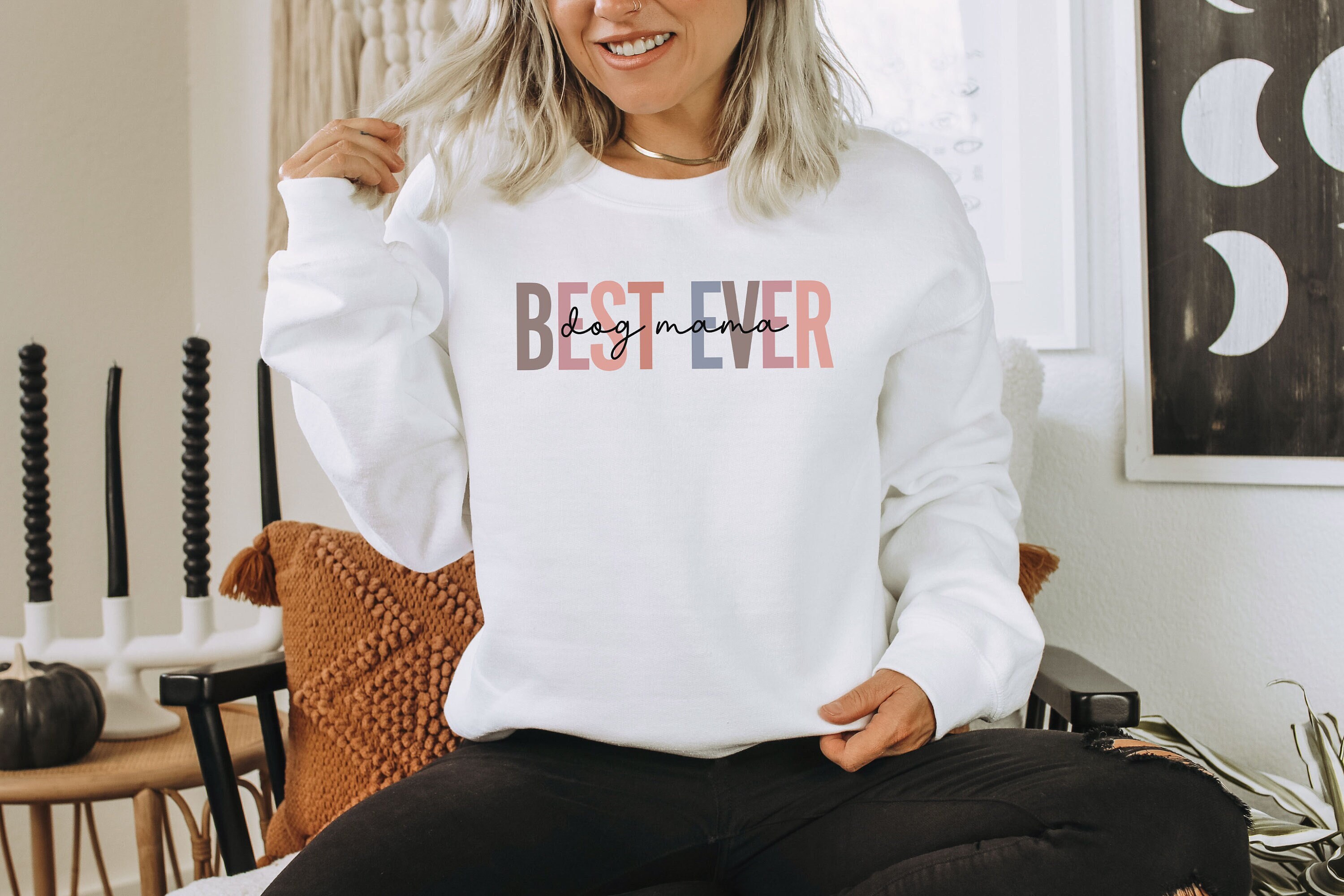 best dog mama ever sweatshirt crewneck for dog moms unique gift for dog lovers comfortable and stylish dog mom apparel enruv scaled