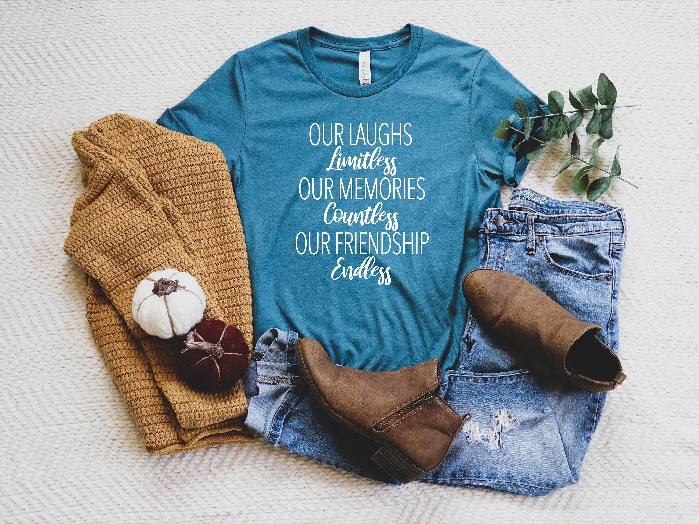 best friends matching shirts our laughs are limitless friendship tees unique gifts for best friends ppl3x scaled