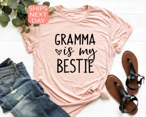 best grandma shirt for mothers day funny grandma is my bestie t shirt unique gift for grandma