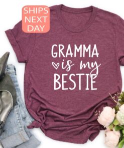 best grandma shirt for mothers day funny grandma is my bestie t shirt unique gift for grandma vpj5i