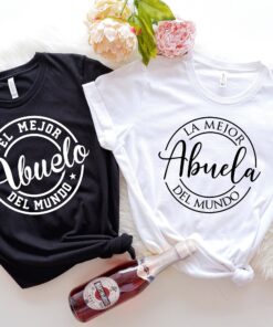 best grandpa and grandma shirt promoted to abuelo abuela spanish grandparents gift unique family t shirt 2c6xu