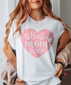 best mom ever shirt cute trendy mom t shirt for mothers day heart design personalized mom gifts and mom to be gifts mzfdg