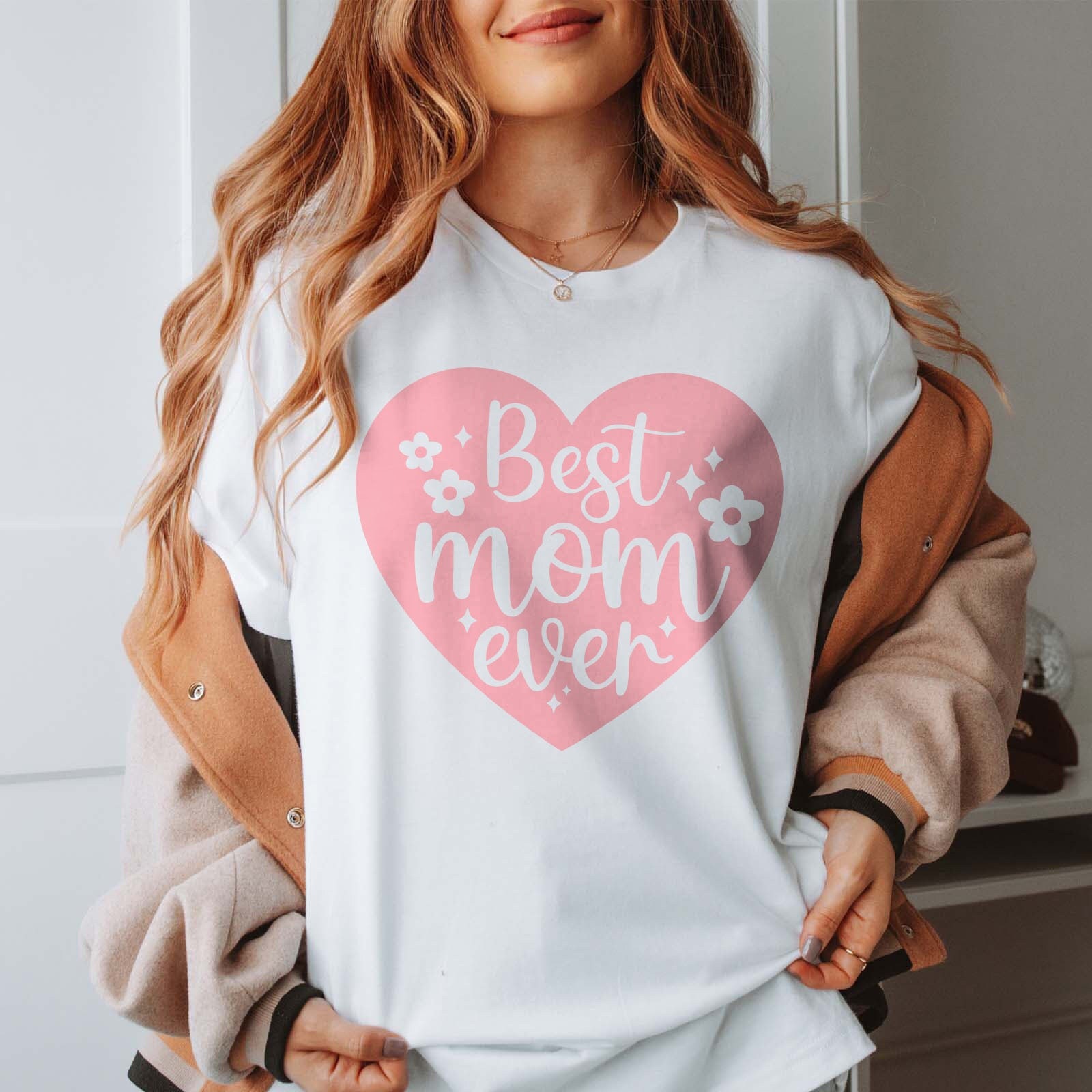 best mom ever shirt cute trendy mom t shirt for mothers day heart design personalized mom gifts and mom to be gifts mzfdg