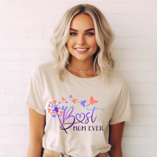 best mom ever shirt with butterfly and dandelion design for mothers day cute mom t shirt and personalized mom gifts 2jcmy