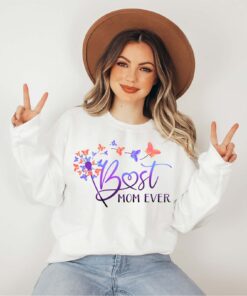 best mom ever sweatshirt with butterfly and dandelion design for mothers day cute mom life hoodie gift for new moms qu0ps