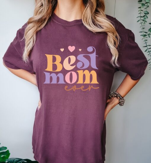best mom ever t shirt cute mom shirt for mothers day pregnancy announcement unique new mom gift