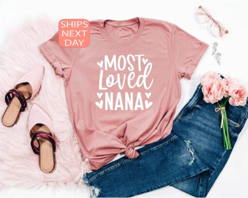 best nana shirt most loved grandma shirt personalized gift for nana unique mothers day shirts for grandmothers janns