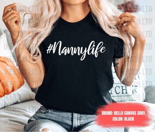 best nanny shirt for birthday celebration nanny life t shirt unique gift for new nanny and babysitter pzhc8