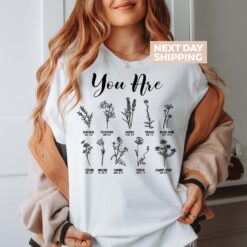 bible verse t shirt with wildflower design inspirational faith shirt for moms christian apparel and religious gifts yfj2c