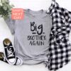 big brother again shirt promoted to big bro announcement t shirt family tee for son unique big brother gift qsiqg