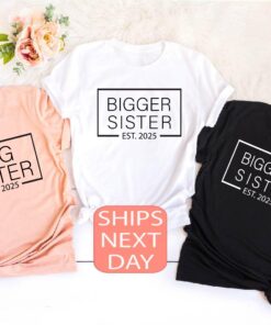 big sister est 2025 shirt promoted to big sister tee baby announcement shirt for daughter unique sibling gift ftzyb