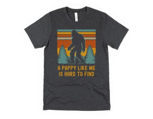 bigfoot grandpa shirt a pappy like me is hard to find funny sasquatch t shirt for fathers day 2023 gifts zuirp