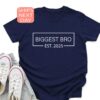 biggest bro est 2025 shirt for baby announcement and reveal best gift for son promoted biggest bro tee 2eful