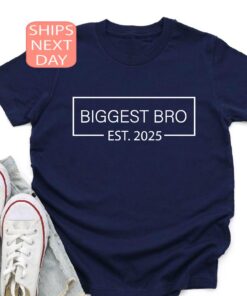 biggest bro est 2025 shirt for baby announcement and reveal best gift for son promoted biggest bro tee 2eful