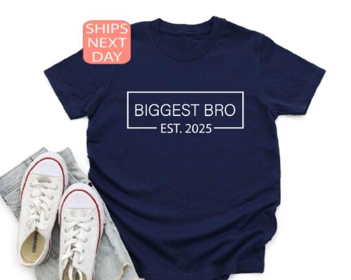 biggest bro est 2025 shirt for baby announcement and reveal best gift for son promoted biggest bro tee 2eful