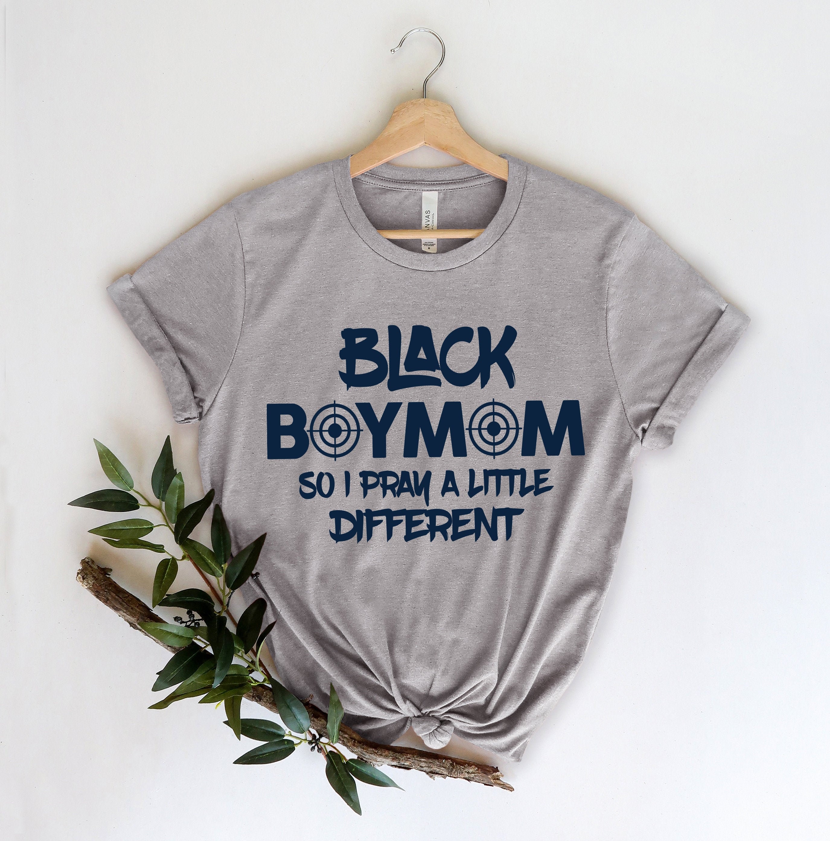 black boy mom shirt with prayer message black lives matter and black history month design for moms celebrating heritage okzak