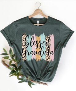 blessed grandma shirt leopard print mom life shirt colorful nana t shirt for mothers day gifts and best mom ever celebrations otf0v