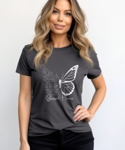 blessed mama butterfly t shirt for mothers day cute mom life tee best mom shirt unique gift for new moms lt33r