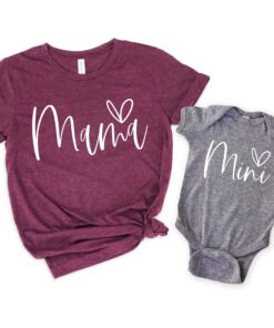 blessed mama mini matching shirts thankful for my mini cute mom and child tees perfect for mothers day l16f9