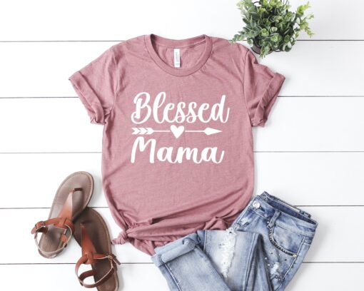 blessed mama shirt cute mom life t shirt mothers day gift for new moms best mom ever shirt dr3ib