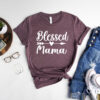 blessed mama shirt cute mom life t shirt mothers day gift for new moms best mom ever shirt futva