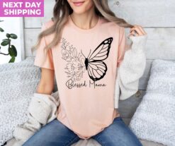 blessed mama shirt for mom life cute t shirt unique mothers day gift for new moms and best mom ever cxxon