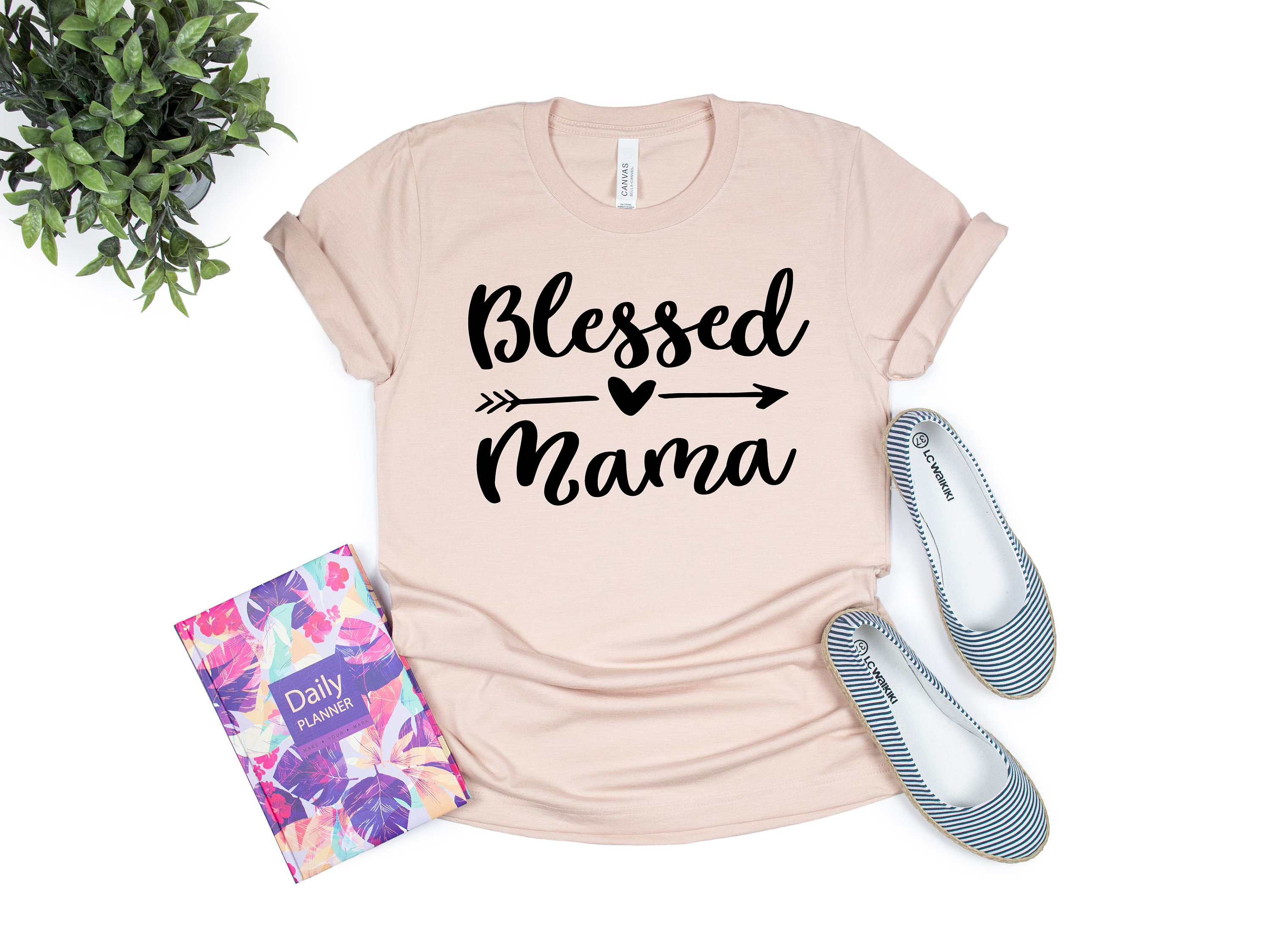 blessed mama shirt for mom life cute t shirt unique mothers day gift new mom gift funny mom shirt hkatv scaled