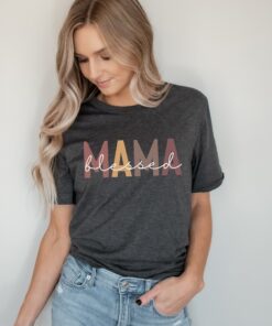 blessed mama shirt for mothers day best mom t shirt cute mom tee groovy mom life shirt unique gift for moms edrwe