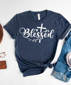 blessed mama shirt for women funny mom life t shirt best mom ever mothers day gift cute blessed top pdhyp