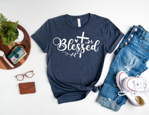 blessed mama shirt for women funny mom life t shirt best mom ever mothers day gift cute blessed top pdhyp