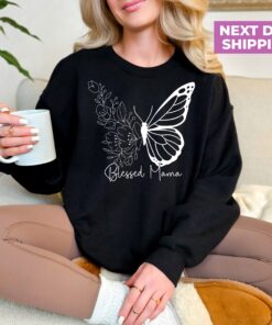 blessed mama sweatshirt retro boho style best mom shirt for mothers day personalized gift for moms 4qlh8