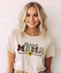 blessed mama t shirt for christian moms cute mom life shirt perfect for mothers day and expecting mothers p5msj