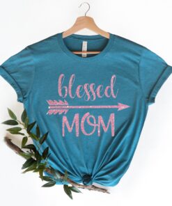 blessed mom shirt for first mothers day cute matching outfits thanksgiving gift for mom and baby 6rbgr