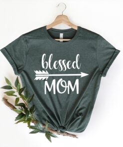 blessed mom shirt for first mothers day cute matching outfits thanksgiving gift for mom and baby spfss