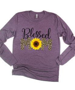 blessed mom shirt for mothers day best mom gift trendy long sleeve shirt for moms and moms to be qz0tt