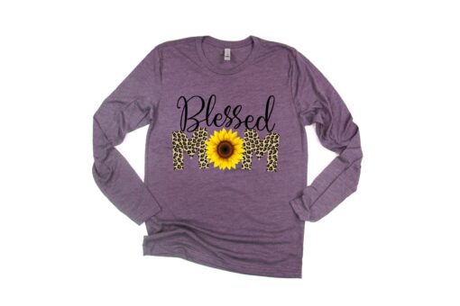blessed mom shirt for mothers day best mom gift trendy long sleeve shirt for moms and moms to be qz0tt