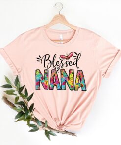 blessed nana shirt mom life grandma t shirt colorful mothers day gift best nana ever shirt for moms lhjr8